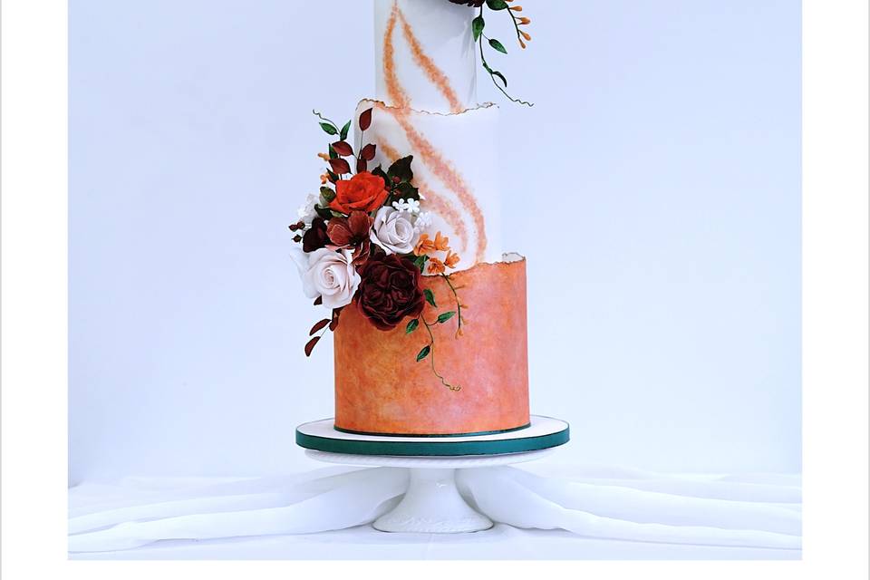 Autumn wedding cake