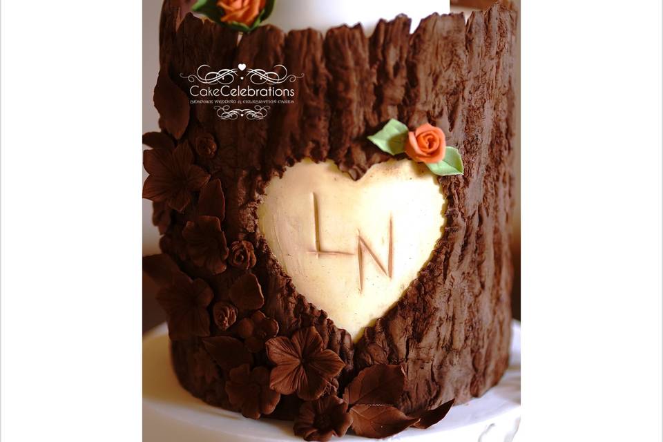 Wedding cake monogram