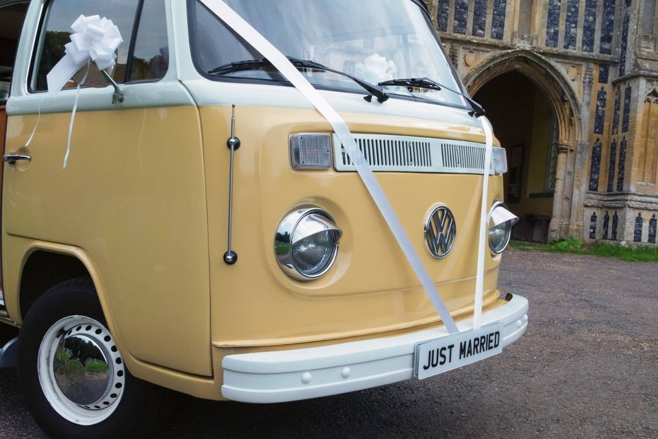 Wedding car ribbons