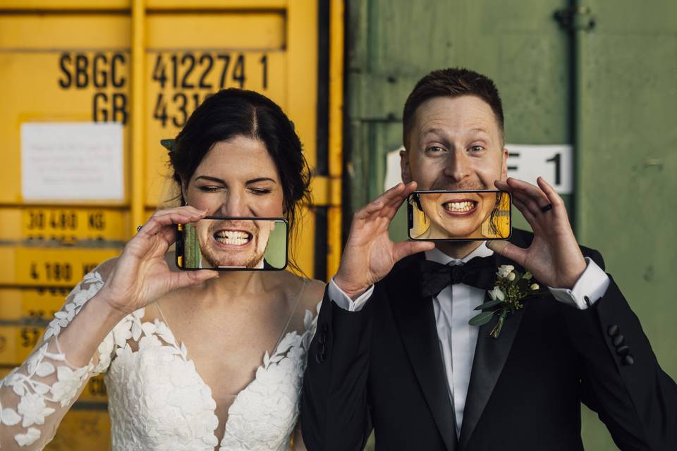 Creative wedding photography