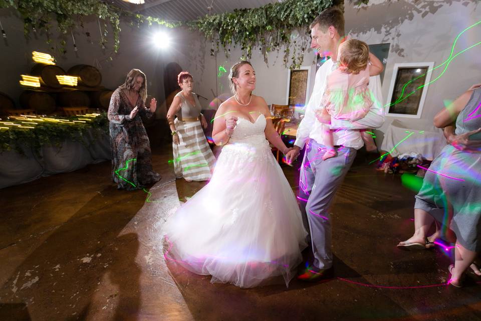 Wedding dancefloor