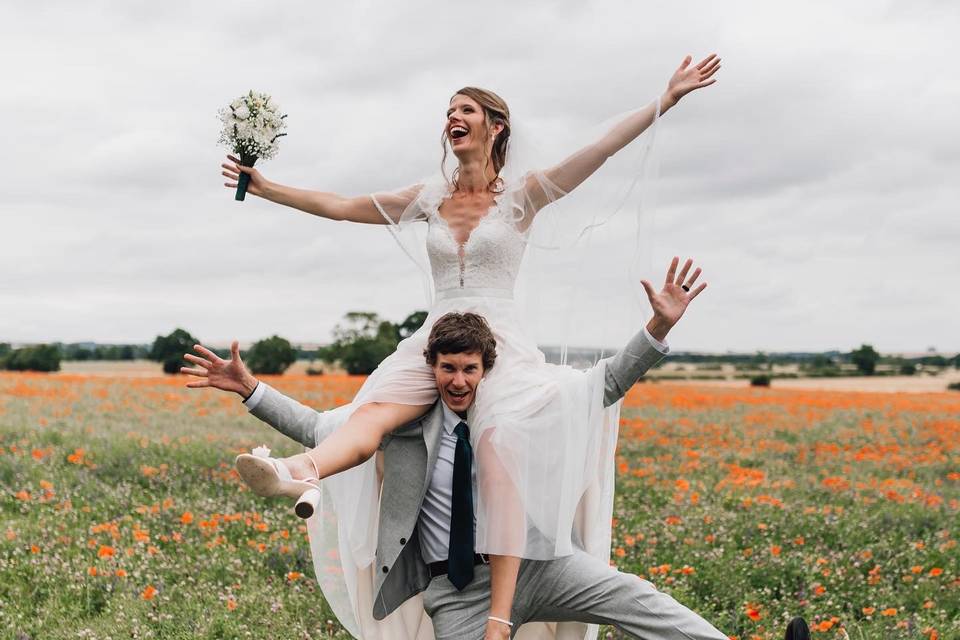 Fun wedding photography