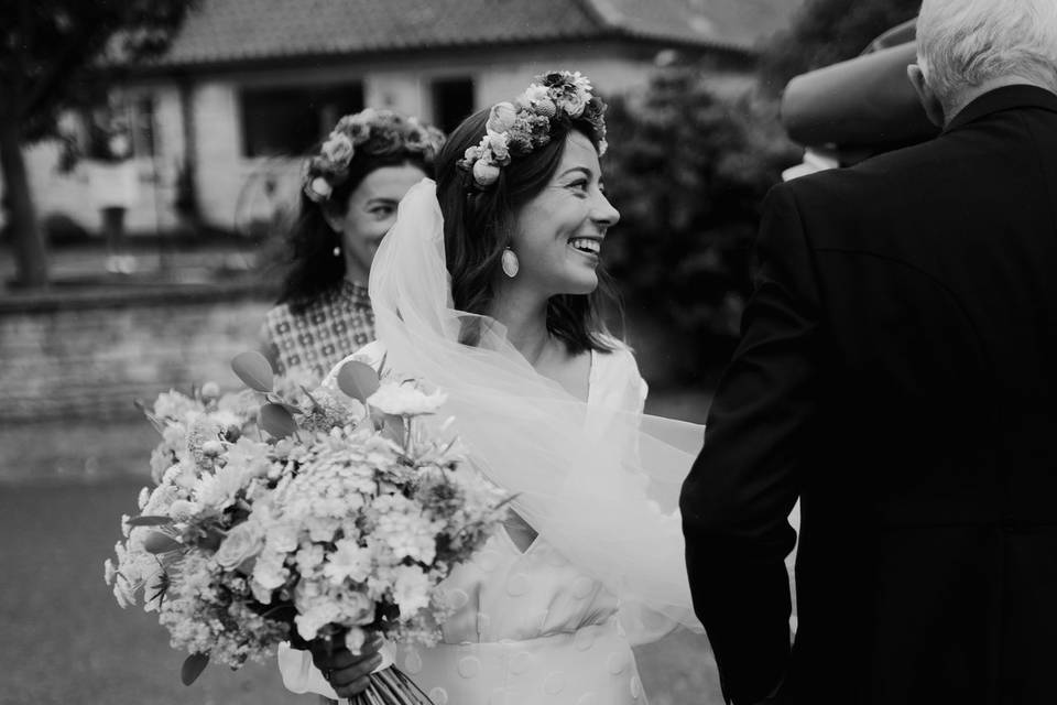 Candid wedding photography