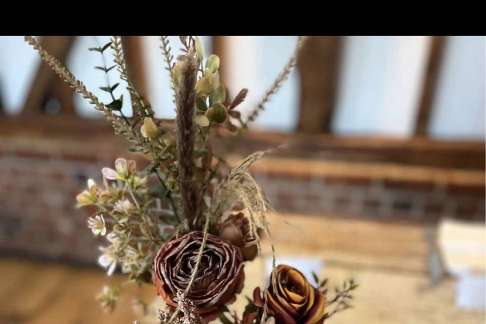 Autumnal centrepieces