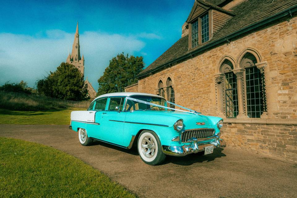 '55 Bel Air at Oakham Castle