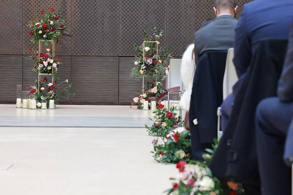 Aisle and Ceremony Florals