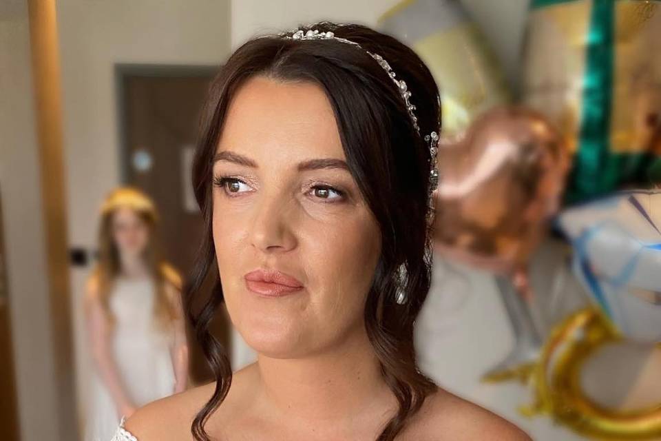 Natural bridal look