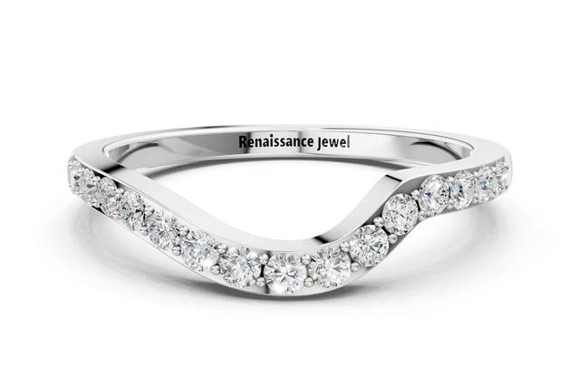 White Gold Pavé Round Diamond