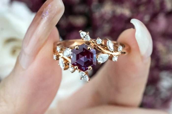 Lab Alexandrite Ring