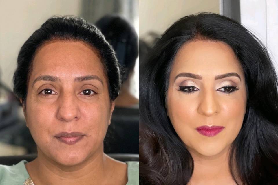 Wedding guest makeup