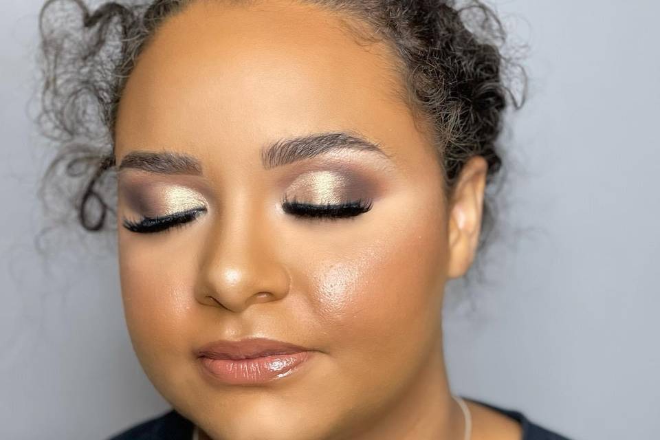 Wedding guest makeup