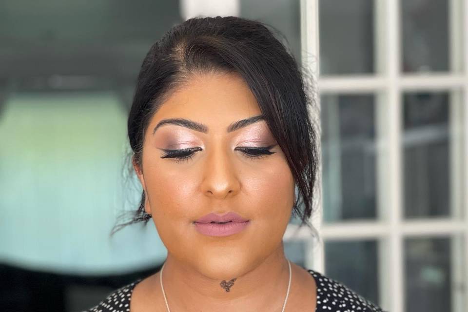 Wedding guest makeup