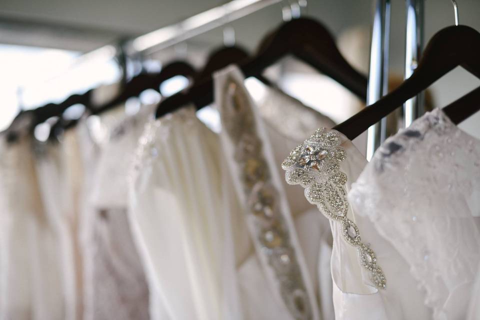 Embellished wedding dresses