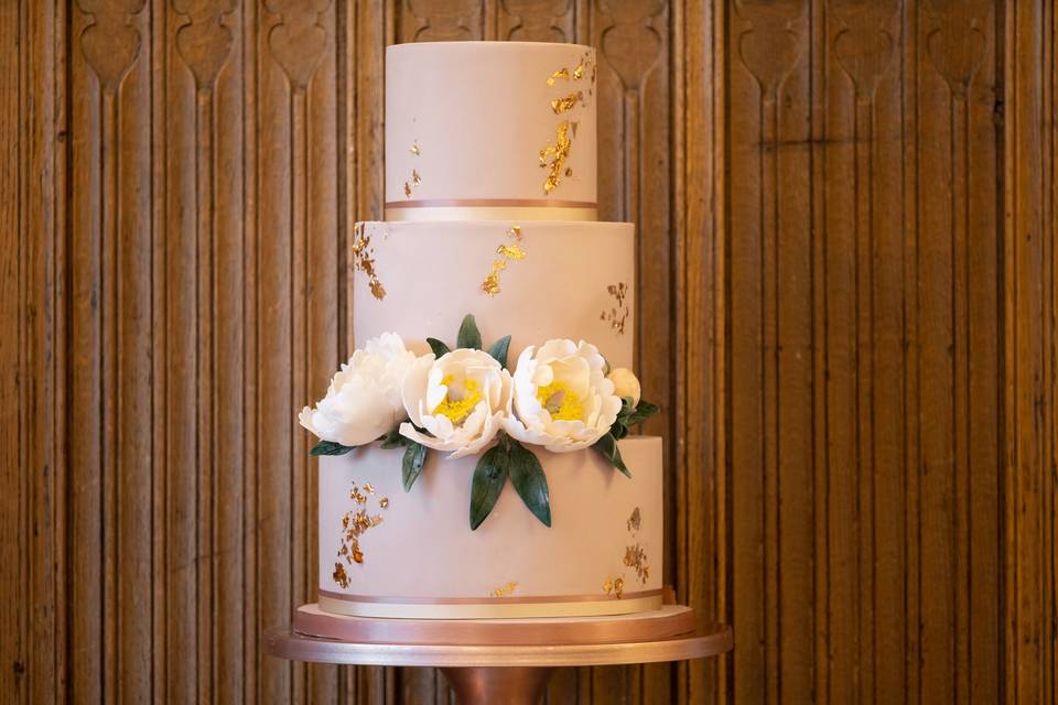 Monica Blush Wedding Cake