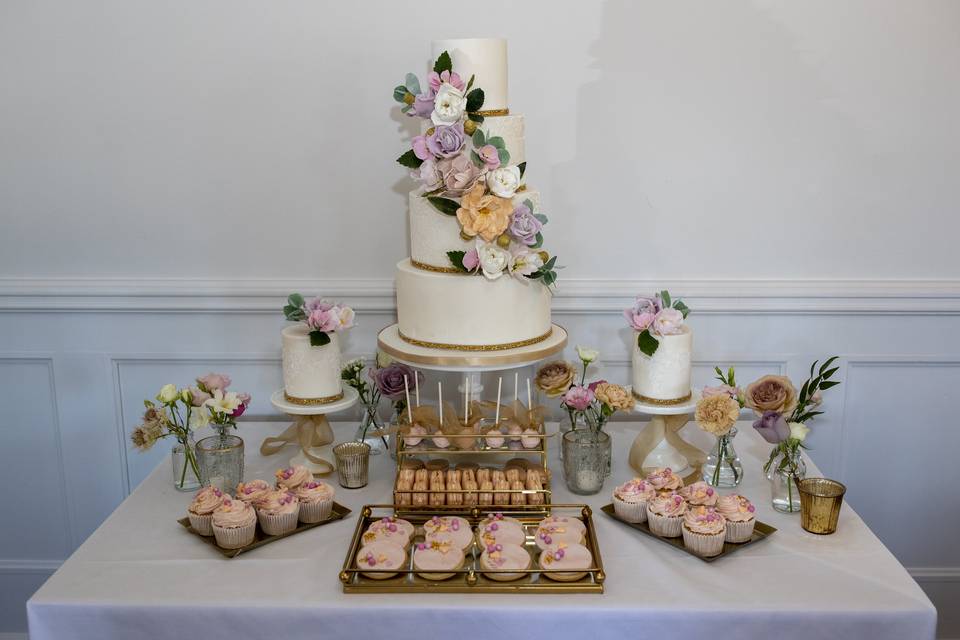 Four Tier with Dessert Table