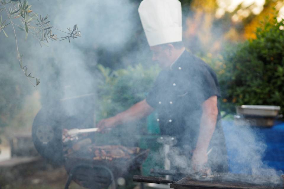 Bbq with Tuscan meat & veggie