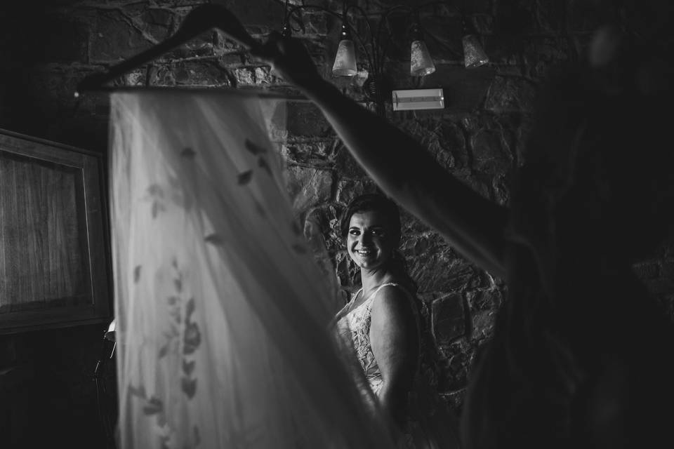 Dressing the bride