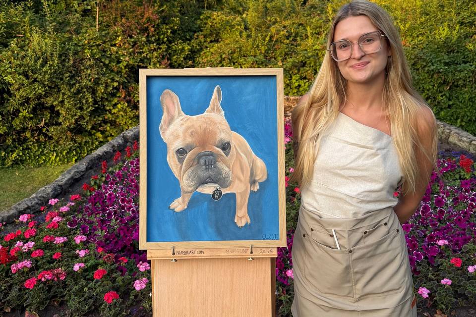 Large pet portrait - Lokie
