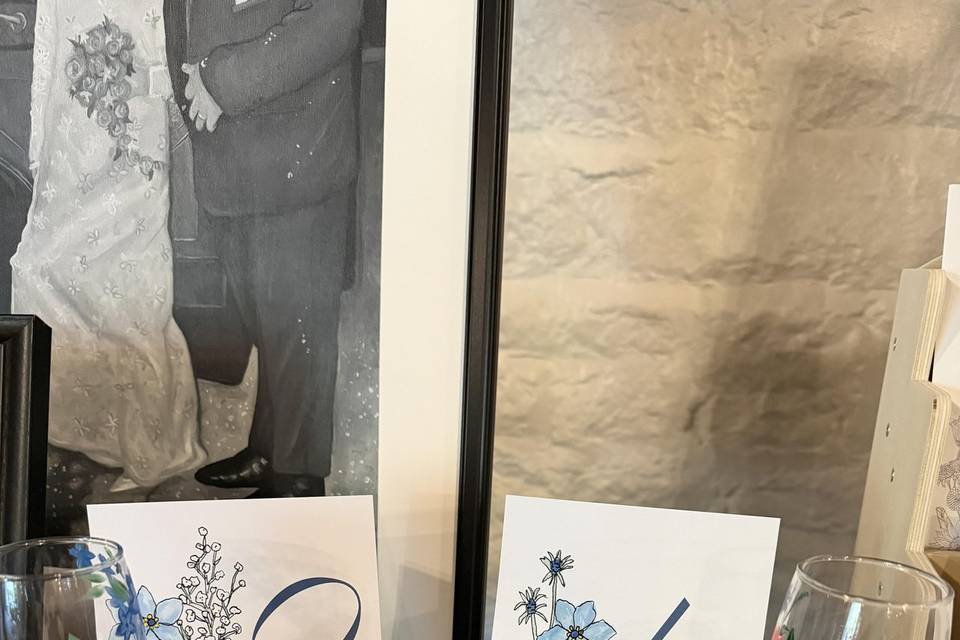Close ups at a wedding fayre