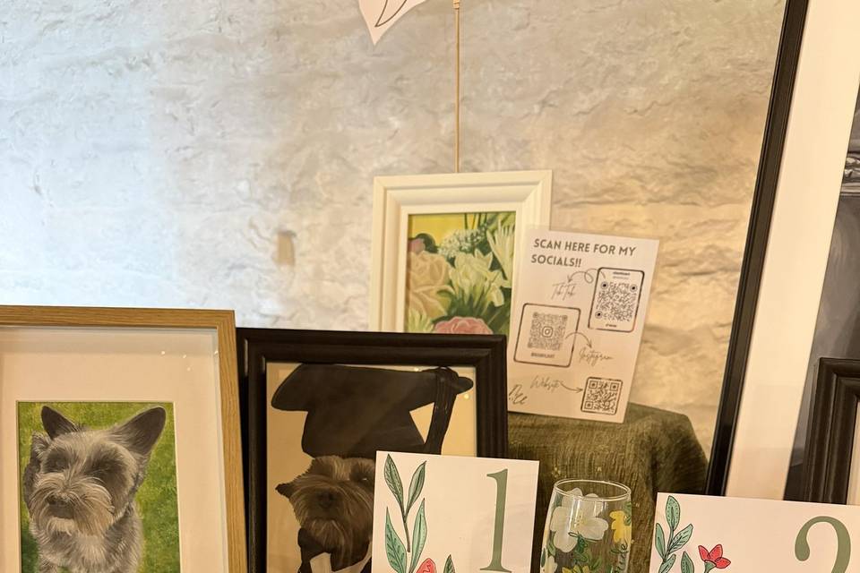 Close ups at a wedding fayre