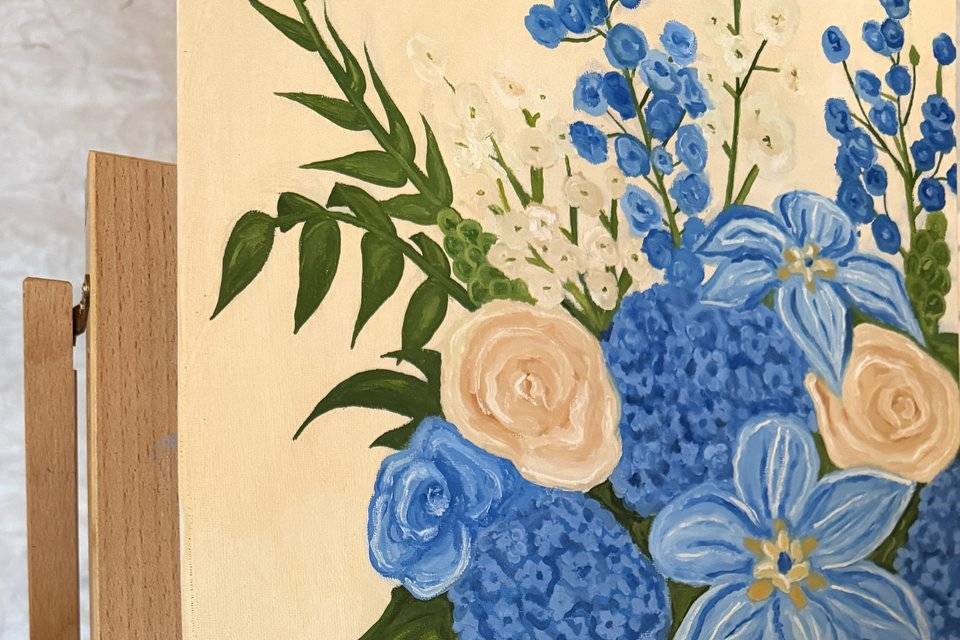 Close ups at a wedding fayre