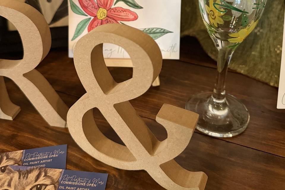 Close ups at a wedding fayre