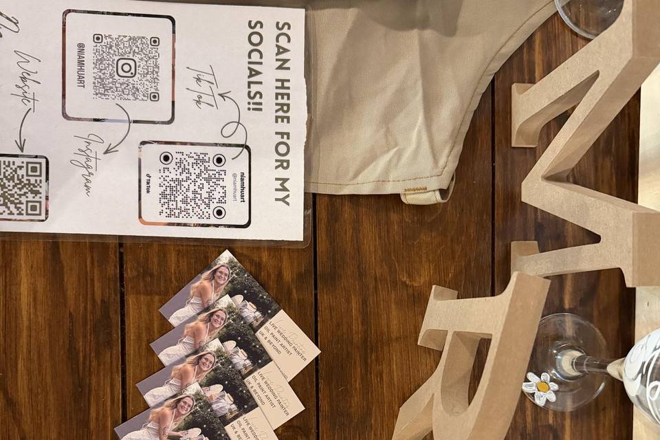 Close ups at a wedding fayre