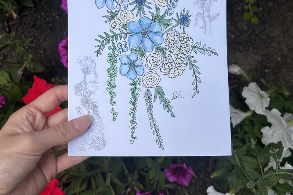 Live floral illustrations