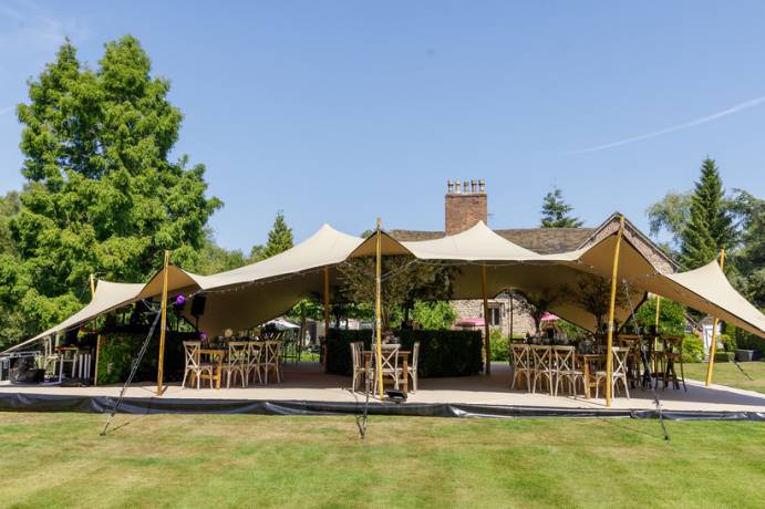 Marquee garden wedding