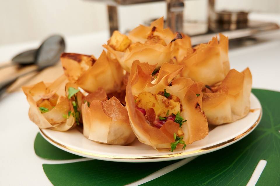 Mango and Paneer Parcels