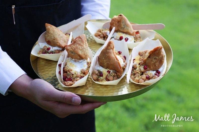 Samosa Chaat Boats