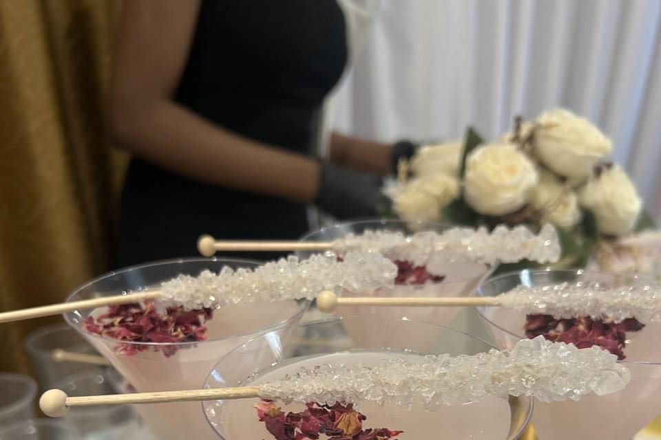 Signature drink Lychee martini