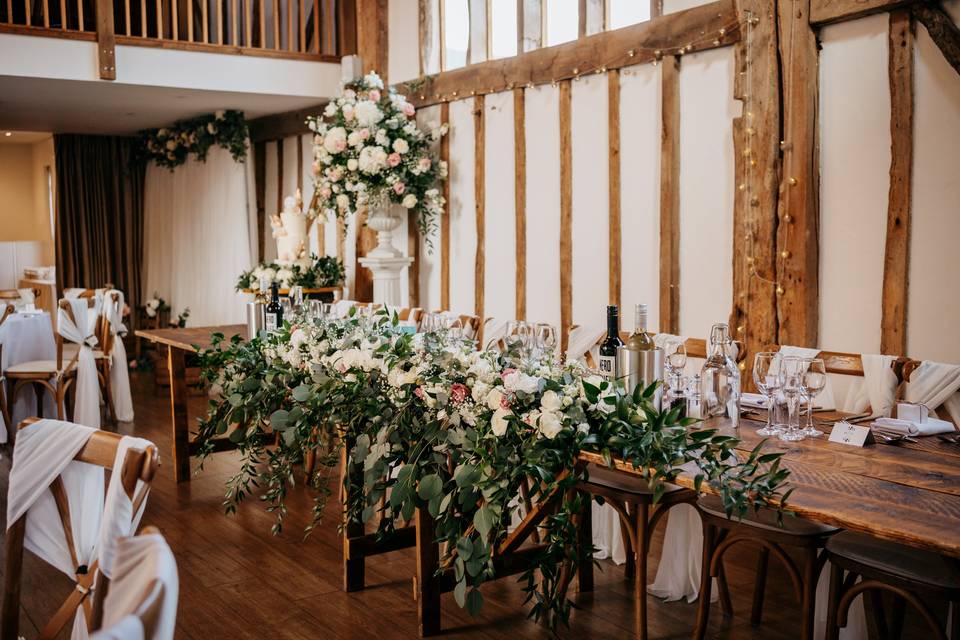 Rustic Top Table, Elm Barn