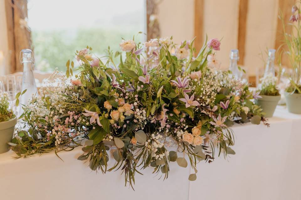 Top table flowers