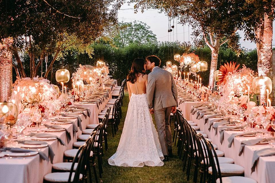 Bride and groom moment