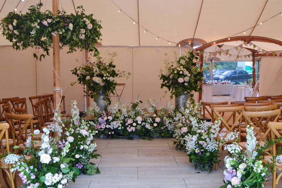 Abundant marquee wedding