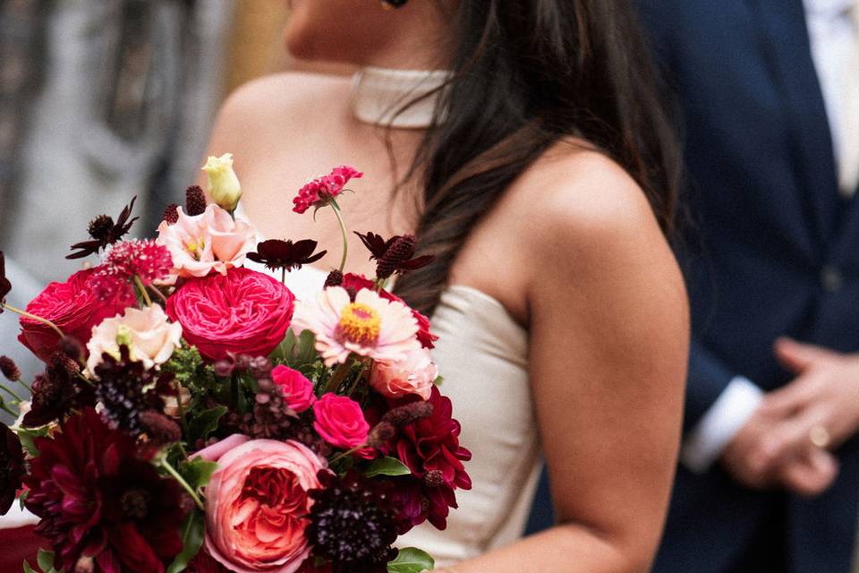 Berry toned bouquet