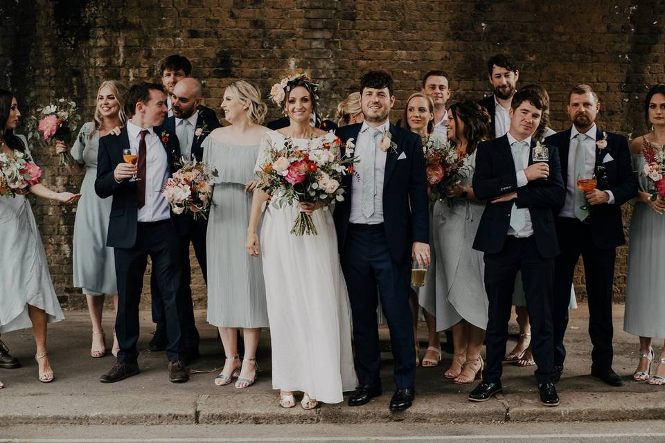 Camden wedding group shot