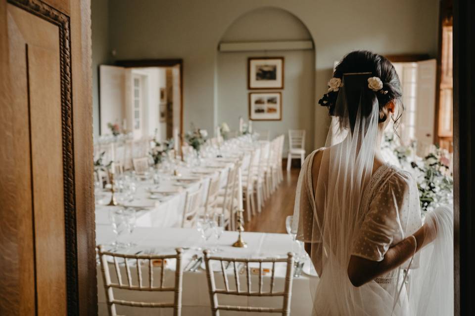 Kelmarsh Hall Wedding Styling