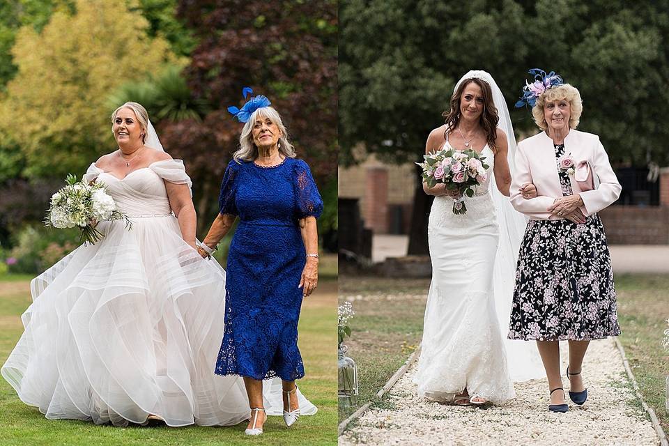 Mums walk the aisle