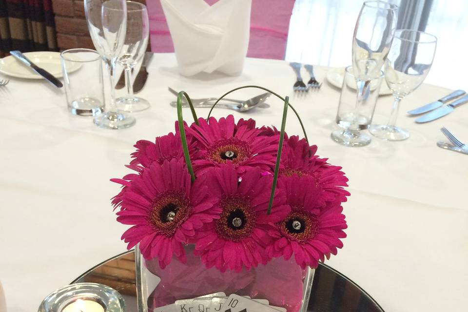 Gerbera table centre