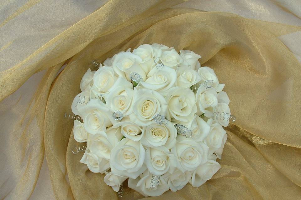 Hand tied brides bouquet