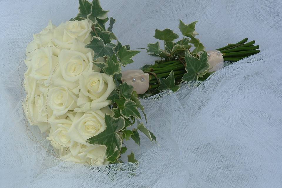 Hand tied brides bouquet