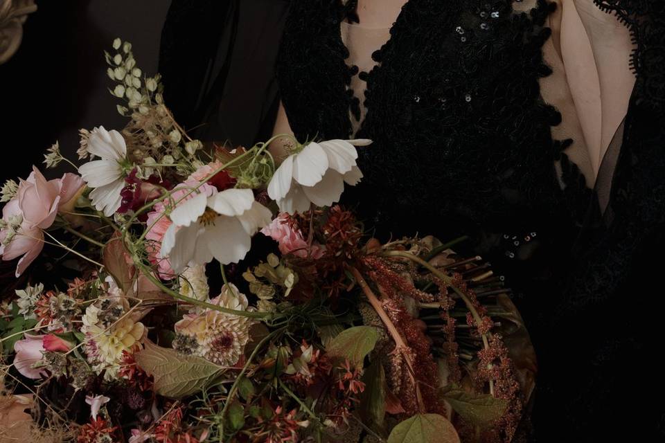 Black wedding dress