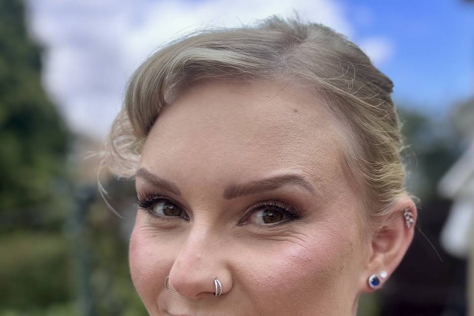 Pink bridal glam