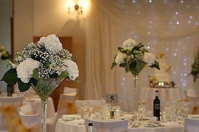 White and gold full venue decor