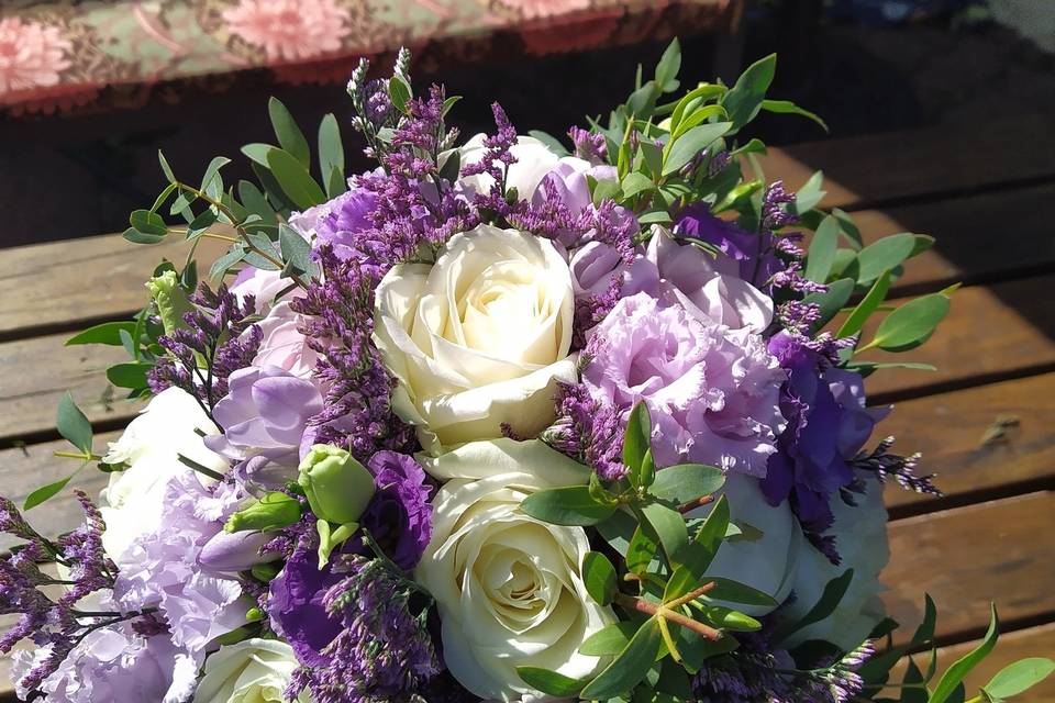 Lilac and purple bouquet