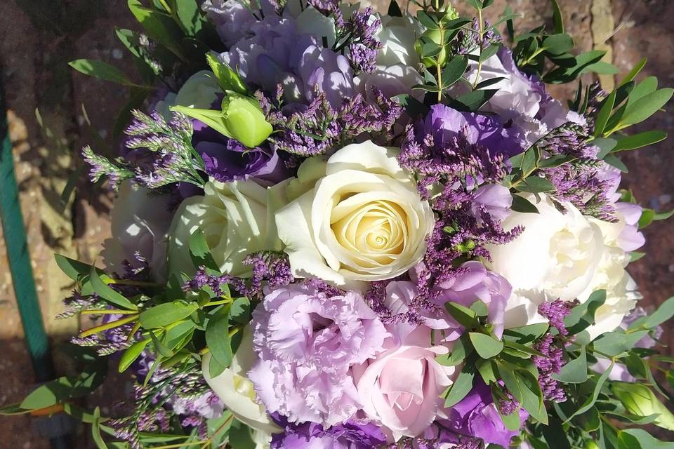 Rose and freesia bouquet