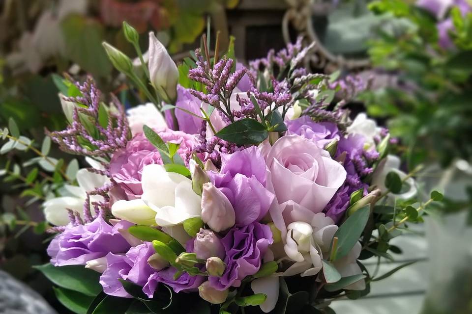 Lilac and purple bouquet