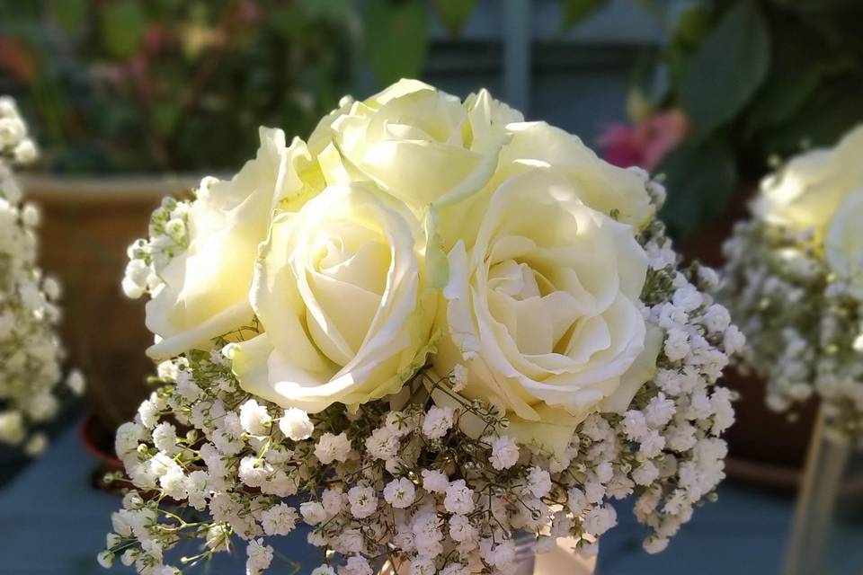 Rose and gyp bouquet